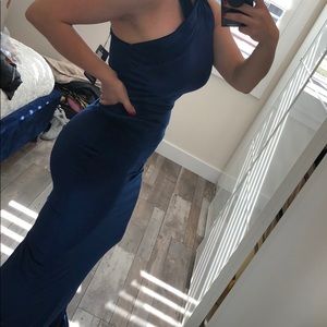 Velvet royal blue Dress